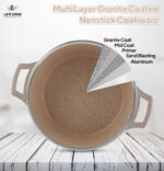 LIFE SMILE 29 darabos edénykészlet – gránit tapadásmentes bevonattal (100%-ban PFOA-mentes), indukciós főzőlapon használható, sütőben használható; a készlet tartalmaz egy lábast, egy főzőedényt és szilikon főzőeszközöket. - Image 3