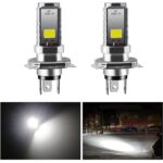 2 db H4 12W LED izzó készlet, 900LM, fehér, 80mm x 17mm