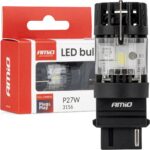 AMiO 3156 P27W 12V FULL CANBUS fehér LED izzó - Image 2