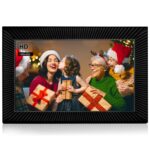 WiFi digitális képkeret, CHIGOODS®, 10,1 hüvelykes, 32 GB, érintőképernyő 800X1280 HD IPS, Frameo alkalmazás, microSD, fotók/videó, hangszóró, fekete, YI018E - Image 4