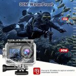 SmartSONY-Cam 5K Ultra HD akciókamera, 24 MP, 256 GB, EIS stabilizáció, 170°-os látószög, mikrofon, WiFi funkció, Sony érzékelő, HDMI és USB-C port, több üzemmódú felvételkészítés, 30 méterig vízálló, 21 darabos tartozékkészlet - Image 4
