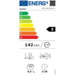 Heinner HHPD-M8N13PBKE++ hőszivattyús szárítógép, 8 kg, 16 program, E energiaosztály, LED kijelző, gyűrődésgátló funkció, dobvilágítás, szűrőtisztítás jelző, víztartály telítettség jelző, gyermekzár, fehér - Image 9