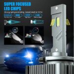 2 db D1S EXCITAT Premium LED Auto izzó készlet, 60w, 10000 lumen, 6000K, 12V, ventilátorral, hibamentes, Canbus, IP68 vízálló, fekete - Image 4