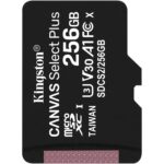 Kingston Canvas Select Plus MicroSD Memóriakártya, 256GB, Class 10, UHS-I Performance, U1, V10 - Image 2