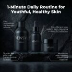 Vensyl Max Skin Pack férfi arcápoló csomag, arclemosó, arcszérum és arckrém szett, teljes arcápolási rutin, minden bőrtípusra, férfi kozmetikum - Image 5