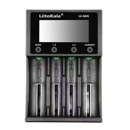 Lii-M4S univerzális töltő, 4 független csatorna, powerbank funkció, 146x100x33mm, Liitokala