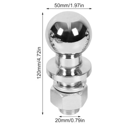 Autó vonóhorog, qipuneky, acél, teherbírás 3,5 tonna, 50 mm, 7/8 hüvelyk