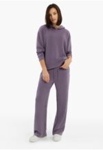 Női tréningnadrág, Comfort Fit, rugalmas anyag, Volcano N-Eva, heather, XS - Image 3