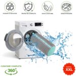 Cipőmosótáska, zioda smart essentials®, belső sörtékkel 360°-os tisztításhoz, cipőmosáshoz, szárításhoz, szállító- és tárolótáska, tartós prémium poliészter, újrafelhasználható, hordozható, ellenálló, XXL méret, 19x39 cm, szürke - Image 7