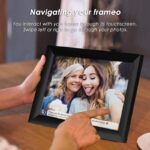 Techone® ZN-DP1002 Digitális Képkeret WIFI, 10 inch, Érintőképernyő 800x1280 HD IPS, Frameo Alkalmazás, USB Slot, SD Kártya, Képek/Videók, Hangszóró, 1GB, Fekete - Image 6