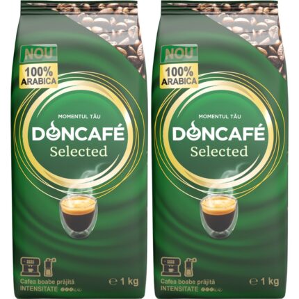 Csomag 2 db Doncafe válogatott kávébab, 100% Arabica 1 kg