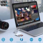 3 az 1-ben kártyaolvasó, JESWO, USB C, fehér, SD/TF támogatás, plug and play - Image 4