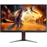 AOC Q27G4ZD Gaming monitor, 27", QHD (2560x1440), QD-OLED, 0,3 ms MPRT, 1 ms GtG, 240Hz, Adaptív szinkron, NVIDIA G-SYNC kompatibilis, villódzásmentes, VESA tanúsítvánnyal rendelkező DisplayHDR™ 400, 2x2 W hangszóró, HDMI, DisplayPort, Pivot, Fekete - Image 2