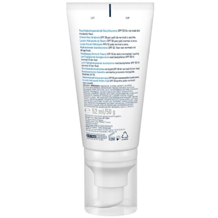 CeraVe AM hidratáló arckrém, Ceramiddal, SPF 50, Normál és száraz bőrre, 52ml