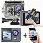 SmartSONY-Cam 5K Ultra HD akciókamera, 24 MP, 256 GB, EIS stabilizáció, 170°-os látószög, mikrofon, WiFi funkció, Sony érzékelő, HDMI és USB-C port, több üzemmódú felvételkészítés, 30 méterig vízálló, 21 darabos tartozékkészlet - Image 2