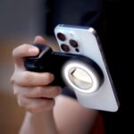 Mágneses szelfi gyűrűs fény, gyorskioldó fogantyú és levehető Bluetooth távirányító iPhone-hoz, újratölthető LED lámpa töltő, okostelefon-kameramarkolat, MagSafe-kompatibilis fotókiegészítők - Image 3