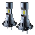 H7 LED Izzókészlet, AutoREY®, 2 Darab, 55W Teljesítmény, 25000 Lumen, 6000K Hidegfehér Fény, CSP Technológia, Kábel És Ventilátor Nélküli Plug & Play Design, Vízálló, 360° Fényszög, Csendes Működés, Alacsony Fogyasztás, Hosszú Élettartam - Image 2