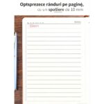 A5 napló, 360 oldal, műbőr borító, fekete - Image 4
