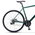 Városi/országúti kerékpár, CARPAT C27216C félpályás típus, Shimano Claris 2x8 sebességváltó, 28 hüvelykes/700c kerekek, mechanikus tárcsafékek, zöld/fekete - Image 10