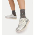 Női tornacipő Reebok AR30309W, ezüst, természetes bőr