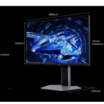 TCL 25G64 QD-Mini LED Gaming monitor, 25", Full HD (1920x1080), 300Hz, 1ms, AMD FreeSync™ Premium, G-Sync kompatibilis, HDR600, 2x HDMI, DisplayPort, Jack, Pivot, fekete/szürke - Image 5