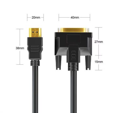 HDMI-DVI adapter SuooTci kétirányú fekete 3m