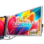Zkrontinex FHD 14" IPS hordozható monitor, 1920x1080, Plug & Play, kettős támogatás, alumínium - Image 2