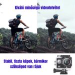 INVICTWIN 4K Ultra HD sportkamera – Beépített Wi-Fi, Stabilizált filmezés (rázkódásmentes), 170°-os ultraszéles látószögű objektív, LCD kijelző, akár 30 méterig vízálló, 128 GB-os microSD kártya támogatás, alkalmazásvezérlés - Image 11