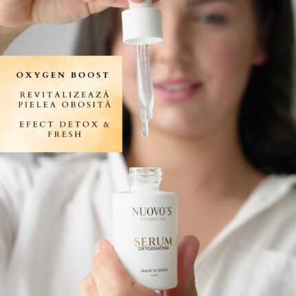 NUOVO Oxigenizáló arcszérum, hialuronsav, aktív oxigén és bioflavonoidok, méregteleníti és revitalizálja a fáradt bőrt, szabályozza a faggyútermelést és anti-akné, kombinált és zsíros bőrre, 30 ml