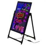 Újraírható LED tábla 40x60 cm, PROCART, neon hatású fényreklám, támasztékkal - Image 4