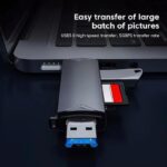 6 az 1-ben kártyaolvasó, Xongsor, USB-C/USB-A/Micro-USB, gyors adatátvitel, SD/TF támogatás, Plug & Play - Image 4