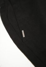 Női bő viszkóz és len nadrág, Comfort Fit, 2 elülső zseb, gumírozott derék, Volcano R-Nette, fekete, Fekete - Image 7