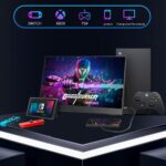 15,6 hüvelykes hordozható monitor laptophoz - FHD 1080P IPS tükröződésmentes képernyő, kettős USB-C/HDMI, beépített hangszórók, VESA furatok - Képernyőbővítő kompatibilis laptop PC telefon PS4/5 Switch-el - Image 8