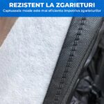 Elindor® autóhuzat, vízálló autóponyva, puha bélés, vízálló, UV-ellenes, fényvisszaverő csíkok, gyorsrögzítés, sedan M, fekete - Image 2