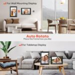Wi-Fi digitális képkeret, Dytimeem, E331, 10,1 hüvelykes érintőképernyő, HD IPS 1280x800 felbontás, automatikus forgatás, Frameo alkalmazás, Type-C foglalat, SD kártya, fotók/videók, hangszóró, fekete, belső memória 32 GB - Image 9
