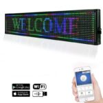 SMD RGB LED reklámtábla, PROCART, 100x20 cm, szöveg, képek, animációk, USB és WiFi - Image 9