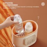 Innovify™ Kids cumisüveg melegítő, 4 az 1-ben, melegen tartás, gőzsterilizálás, kiolvasztás, kapacitás 2 cumisüveghez, személyre szabható hőmérséklet, ételmelegítés, digitális kijelző, érintőgombos vezérlés, Warm Sand szín, Harmony 6000 kiadás - Image 5
