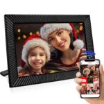 WiFi digitális képkeret, CHIGOODS®, 10,1 hüvelykes, 32 GB, érintőképernyő 800X1280 HD IPS, Frameo alkalmazás, microSD, fotók/videó, hangszóró, fekete, YI018E - Image 5