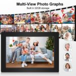 VALORIA digitális képkeret, 10 hüvelykes, Android 11 operációs rendszer, 32 GB tárolókapacitás, WiFi, érintőképernyő, USB kábel mellékelve - Image 3