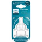 Kólika elleni cumi, Philips Avent SCY762/02, +1 hónap, flow 2, BPA-mentes, 2 db - Image 3