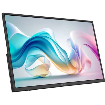 MSI PRO MP165 E6 hordozható monitor, 15.6", FHD (1920x1080), IPS, 60Hz, 4ms (GtG), EyesErgo Tech, Állítható szögű állvány, 2x1W hangszóró, HDMI™ 2.0b, 2x Type-C (DP 1.2a & 15W Power Delivery / Power Input), VESA 75x75mm, Fekete