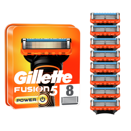 Gillette Fusion5 Power Pótfej Férfi Borotvához, 8 db