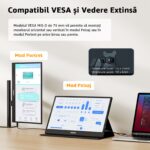 Hordozható monitor 14'', IPS panel, FHD 1920×1080, 16:9, Yodoit, képernyő monitor, Mini HDMI-HDMI kábellel, USB-C-USB-C, USB-C-USB-A kábellel felszerelve - Image 13