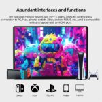 Hordozható monitor 14 hüvelykes 2K laptop monitor USB C HDMI játék Ultra-vékony IPS kijelző borítóval és hangszórókkal, 2160 * 1440P laptop képernyő, HDR Plug&Play, külső monitor laptophoz PC telefon Mac Xbox - Image 9