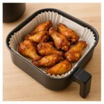 OEM 300 darabos készlet, sütőpapír forrólevegős fritőzbe 20 x 20 cm – négyzet alakú, tapadásmentes - Image 5