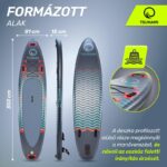 Szett felfújható Stand Up PaddleBoard, Tsunami, T03, úszó evezővel, 350 x 81 x 15 cm, 14.5 kg, pumpával, javítókészlettel, hordtáskával, evezővel, PVC, ingyenes szállítás, kék/piros