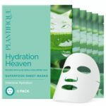 Plantifique Hidratáló arcmaszk, Koreában gyártva, hialuronsavval és aloe verával, 5 darabos szett – Gyors megoldás száraz és dehidratált bőrre, javítja a berepedezett és fáradt bőrt, feltöltő és frissítő hatás - Image 2