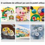Akril akvarell készlet 9 szín x 75 ml, enkourakoko®, 2 ecsettel - Image 4