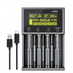 Univerzális akkumulátortöltő, MOSMAOO®, Li-ion akkumulátorok 18650 1.2v/9v Ni-MH/Ni-CD AAA AA, 26650 21700 32650 20700 21700 16340, LCD kijelző, 4 szóköz, fekete - Image 2
