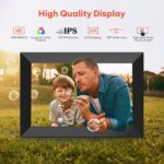 Wi-Fi digitális képkeret, Dytimeem, E331, 10,1 hüvelykes érintőképernyő, HD IPS 1280x800 felbontás, automatikus forgatás, Frameo alkalmazás, Type-C foglalat, SD kártya, fotók/videók, hangszóró, fekete, belső memória 32 GB - Image 6